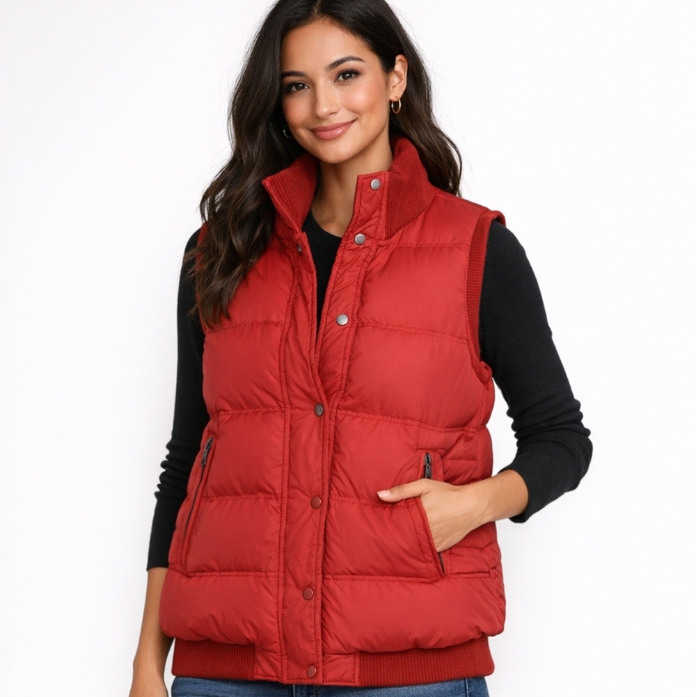 Le Chateau Vest Womens XS Down Filled Barbiecore Gorpcore Spring